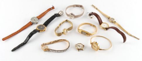The Henry & Tricia Byrom Collection - ten lady's wristwatches including Michel Herbelin example (