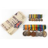 Property of a lady - military medals - the group of six Great War and WWII medals awarded to Captain