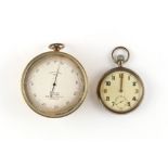 Property of a lady - a military pocket watch, appears to be working but no guarantees are given as