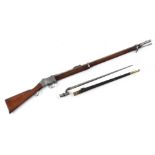 Property of a gentleman - a 19th century .450 calibre Martini Henry rifle, the 32.5-inch barrel with