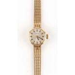 Property of a gentleman - a lady's Certina 9ct gold cased mechanical wristwatch on 9ct gold bracelet