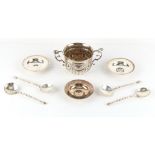 Property of a gentleman - a Victorian silver porringer, with engraved presentation inscription &