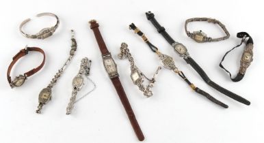 The Henry & Tricia Byrom Collection - ten lady's early 20th century cocktail watches (10).