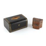 The Henry & Tricia Byrom Collection - a 19th century steel & leather cased set of three clear