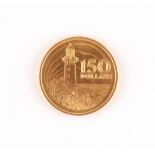 Property of a lady - gold coin - a 1969 Singapore 150th Anniversary Founding of Singapore 150 Dollar