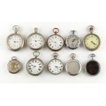 The Henry & Tricia Byrom Collection - ten assorted pocket watches (not silver or gold cased) (10).