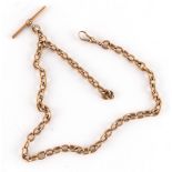 Property of a lady - a 9ct gold albert watch chain, approximately 48.4 grams.