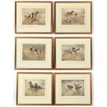 Property of a deceased estate - Henry Wilkinson (1921-2011) - GUN DOG SCENES - five signed limited