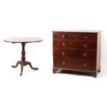 Property of a deceased estate - an early 19th century mahogany chest of two short & three long