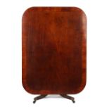 Property of a lady - an early 19th century Regency period mahogany & crossbanded rounded rectangular