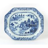Property of a deceased estate - an 18th century Chinese Qianlong period blue & white serving