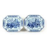 Property of a deceased estate - a pair of 18th century Chinese Qianlong period blue & white