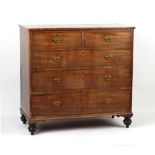 Property of a deceased estate - an early 19th century mahogany chest of two short & two long