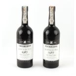 Property of a gentleman - port - Cockburns Vintage Port, 1987, two bottles, in polystyrene boxes (