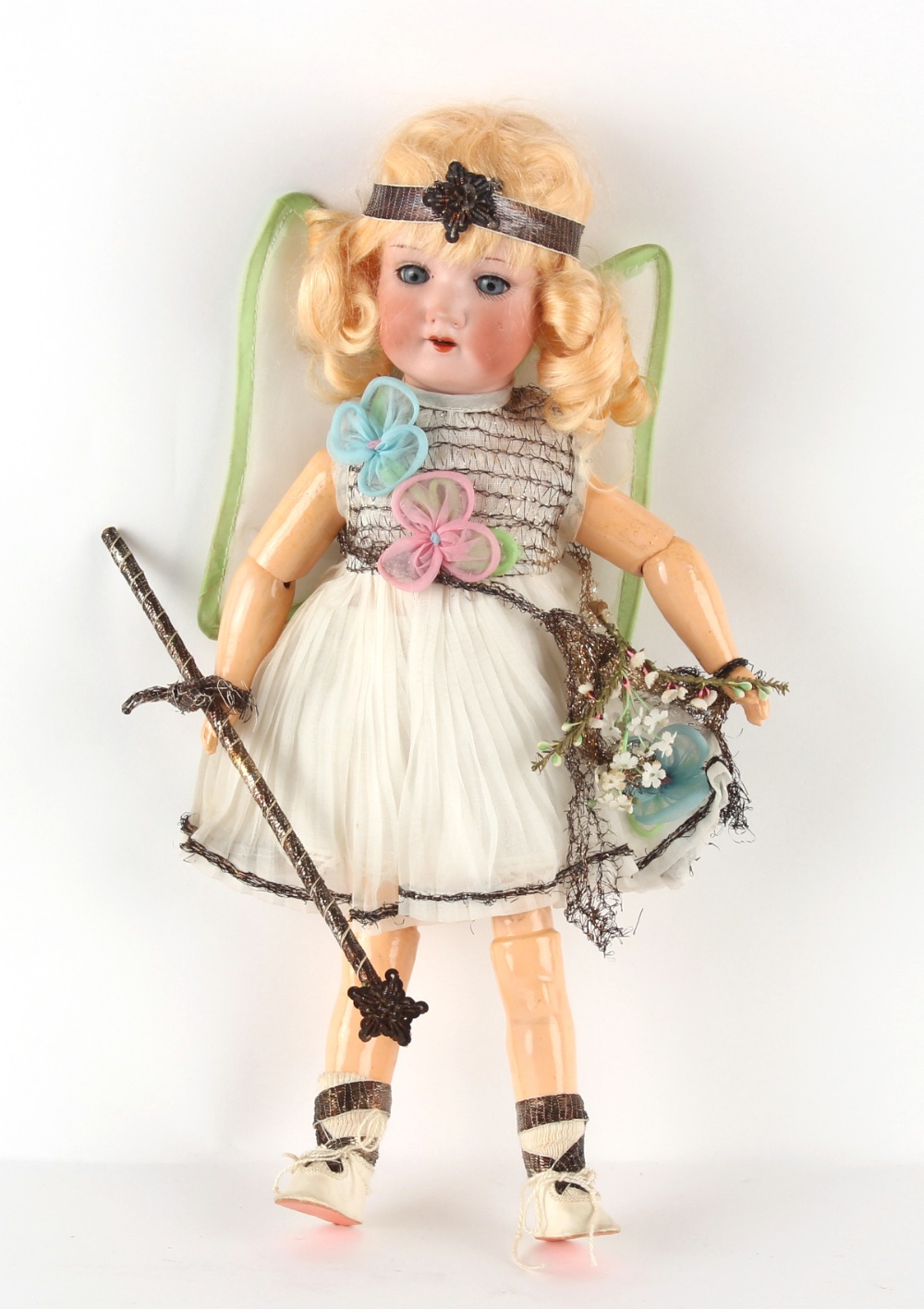 Property of a lady - an Armand Marseille bisque headed Fairy doll, impressed pattern number 390,