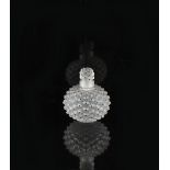 Lalique - a Cactus glass scent bottle, etched signature, 3.95ins. (10cms.) high.