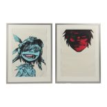 Property of a lady - Jamie Hewlett (b.1968) - GORILLAZ 'NOODLE GOB' and 'MURDOC' (Murdoch) (