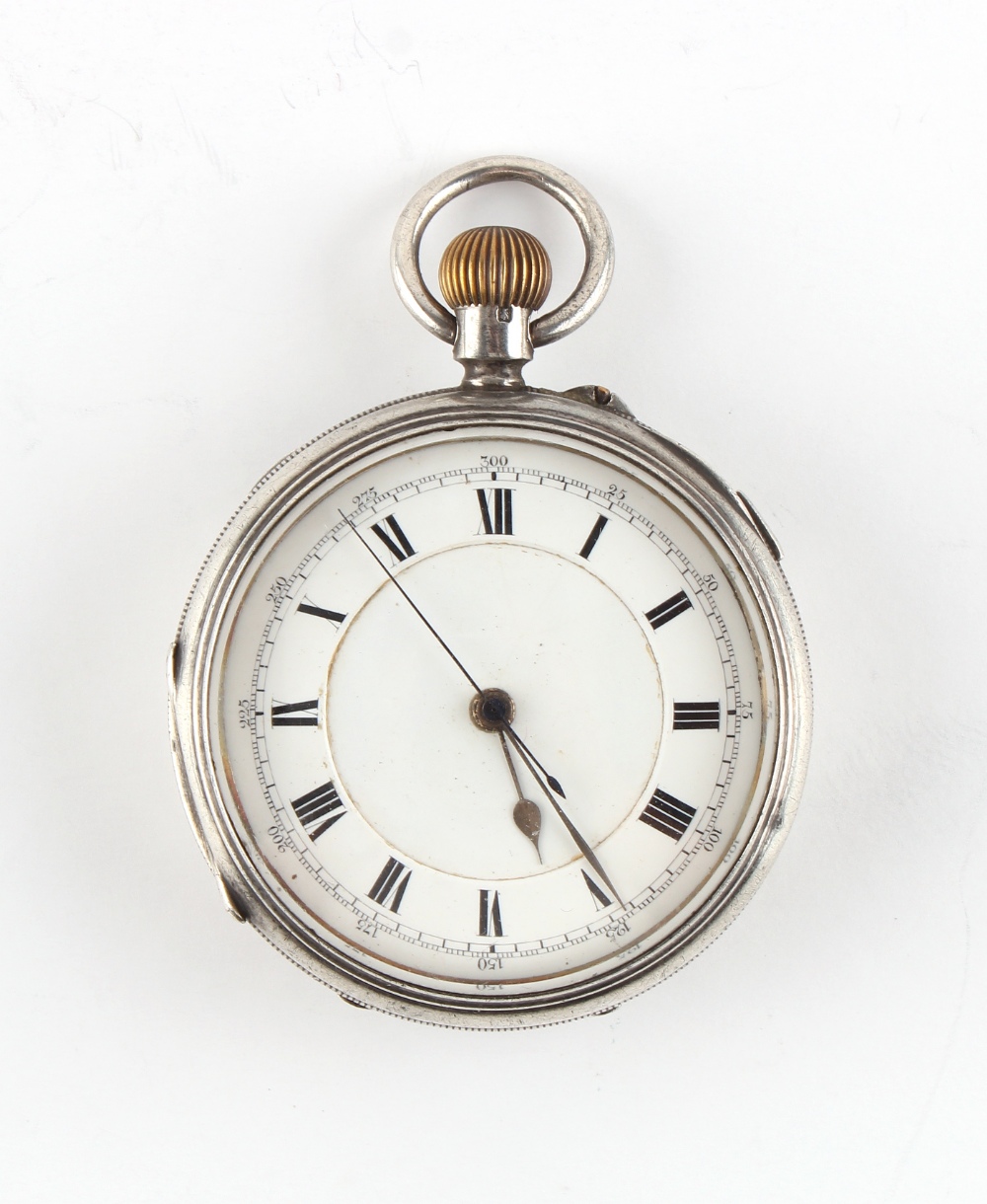 The Henry & Tricia Byrom Collection - a late Victorian silver cased open faced pocket watch with