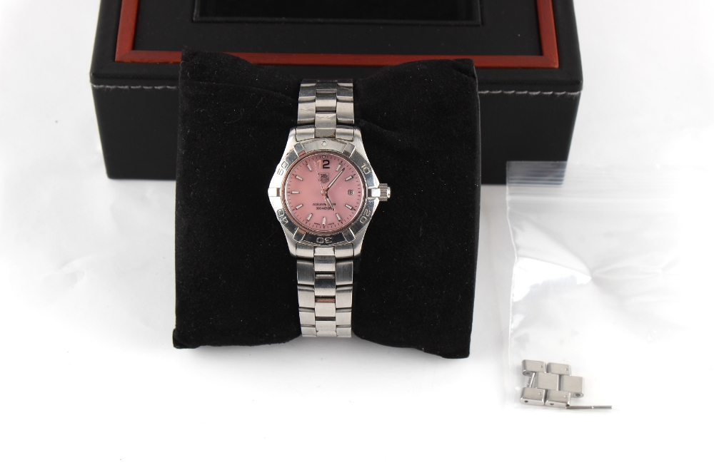 Property of a lady - a lady's Tag Heuer Aquaracer wristwatch, in original box, outer box & sleeve