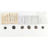 Property of a gentleman - a collection of coins - six Roman coins, including a double headed