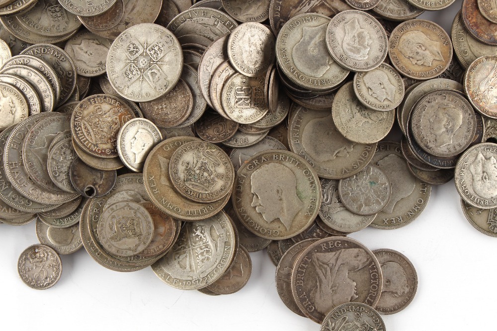 Property of a gentleman - coins - a large quantity of UK silver coinage, early 19th century to 1946, - Image 4 of 7
