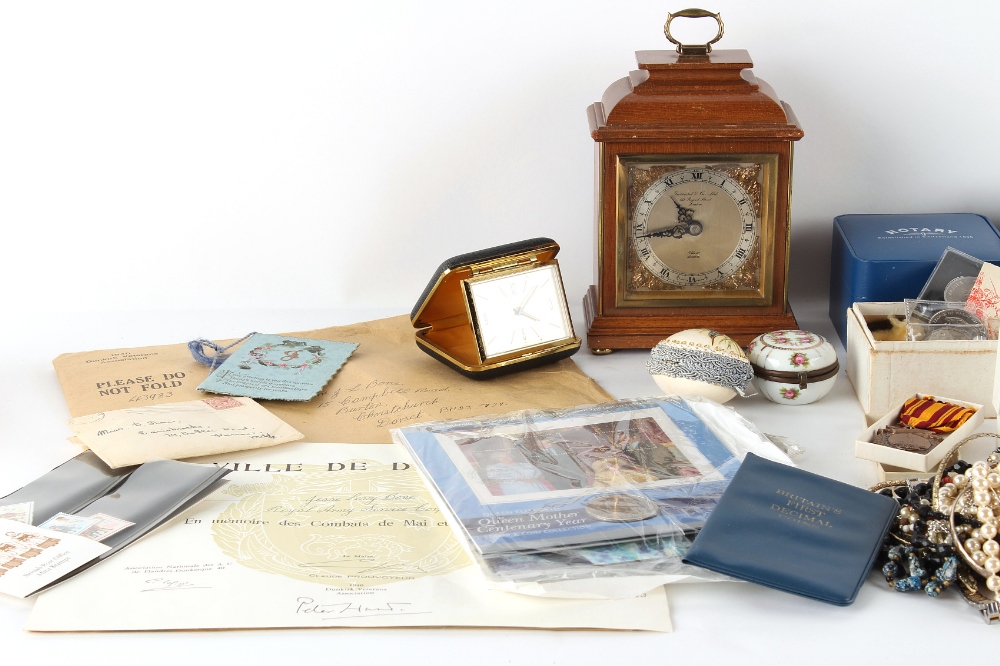 Property of a deceased estate - a box containing assorted costume jewellery & watches; together with - Image 2 of 7