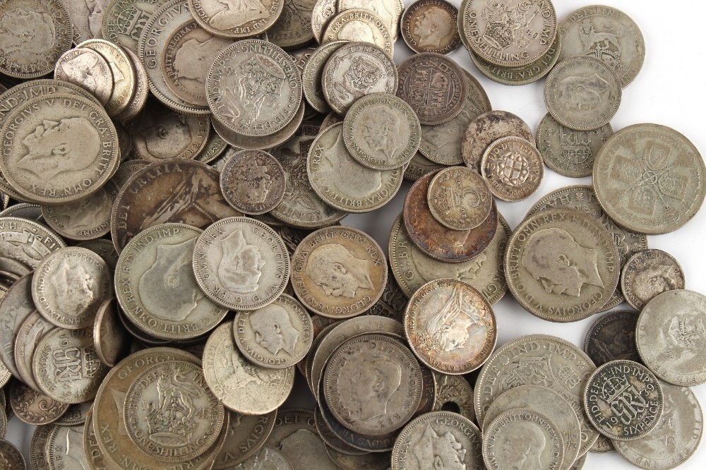 Property of a gentleman - coins - a large quantity of UK silver coinage, early 19th century to 1946, - Image 3 of 7