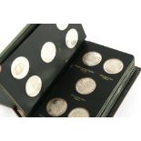 A History of the English-Speaking Peoples, a complete set of 50 silver medal coins by The Danbury