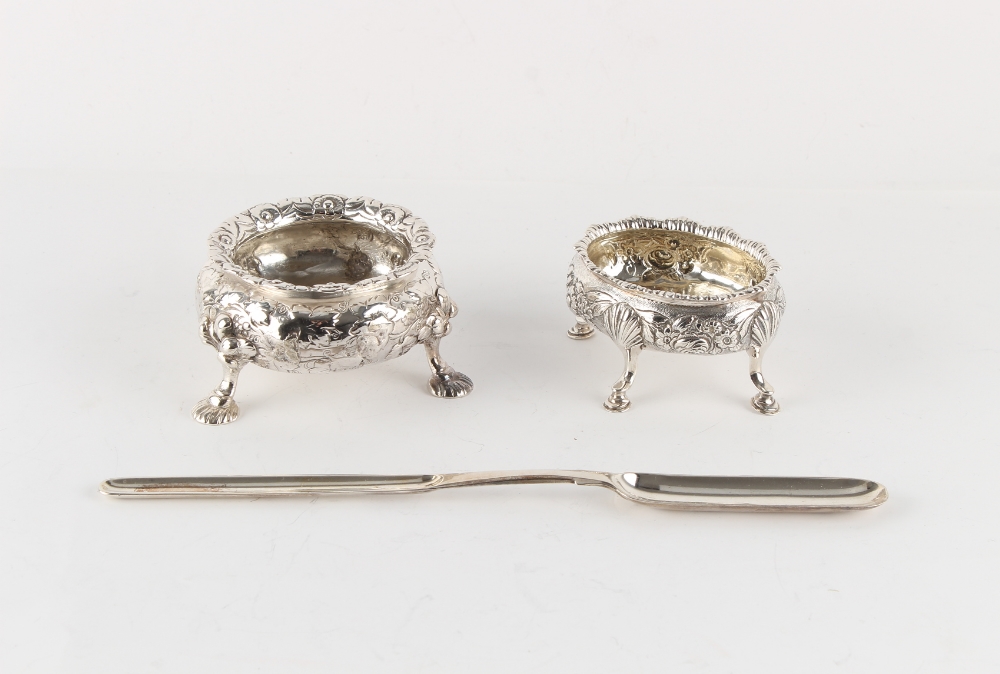 Property of a gentleman - a George III Irish silver double ended marrow scoop, Richard Sawyer,