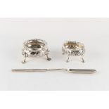 Property of a gentleman - a George III Irish silver double ended marrow scoop, Richard Sawyer,