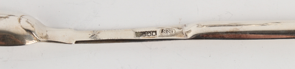 Property of a gentleman - a George III Irish silver double ended marrow scoop, Richard Sawyer, - Image 2 of 2