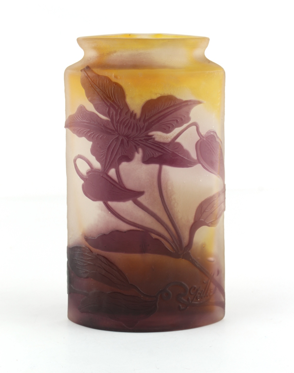 Property of a deceased estate - an early 20th century Art Deco Galle cameo glass vase, possibly from - Image 2 of 4