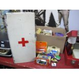 Painted Metal Nursing Bandage Box, 47cm wide, Corgi, Days Gone, Matchbox and other diecast