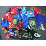 Spiderman and Other Children's Costume, soft toys:- One Box.