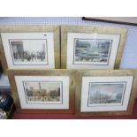 A Set of Four Lowry Prints - 'An Accident', 'Coming Home from The Mill', 'Piccadilly Gardens' and '