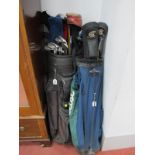 Golf Clubs - Cleveland, MacGregor, Galloway, Ping, Memphis, etc, in two carry bags.