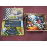 Scalextric Set No FJ.31 Formula Junior Cars, along with a quantity of loose track, trackside/