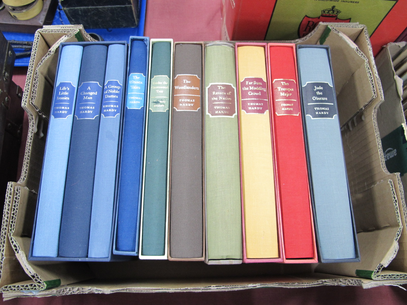 Hardy [Thomas]: Ten Folio Society Volumes, including Far From the Madding Crowd, The Woodlanders,