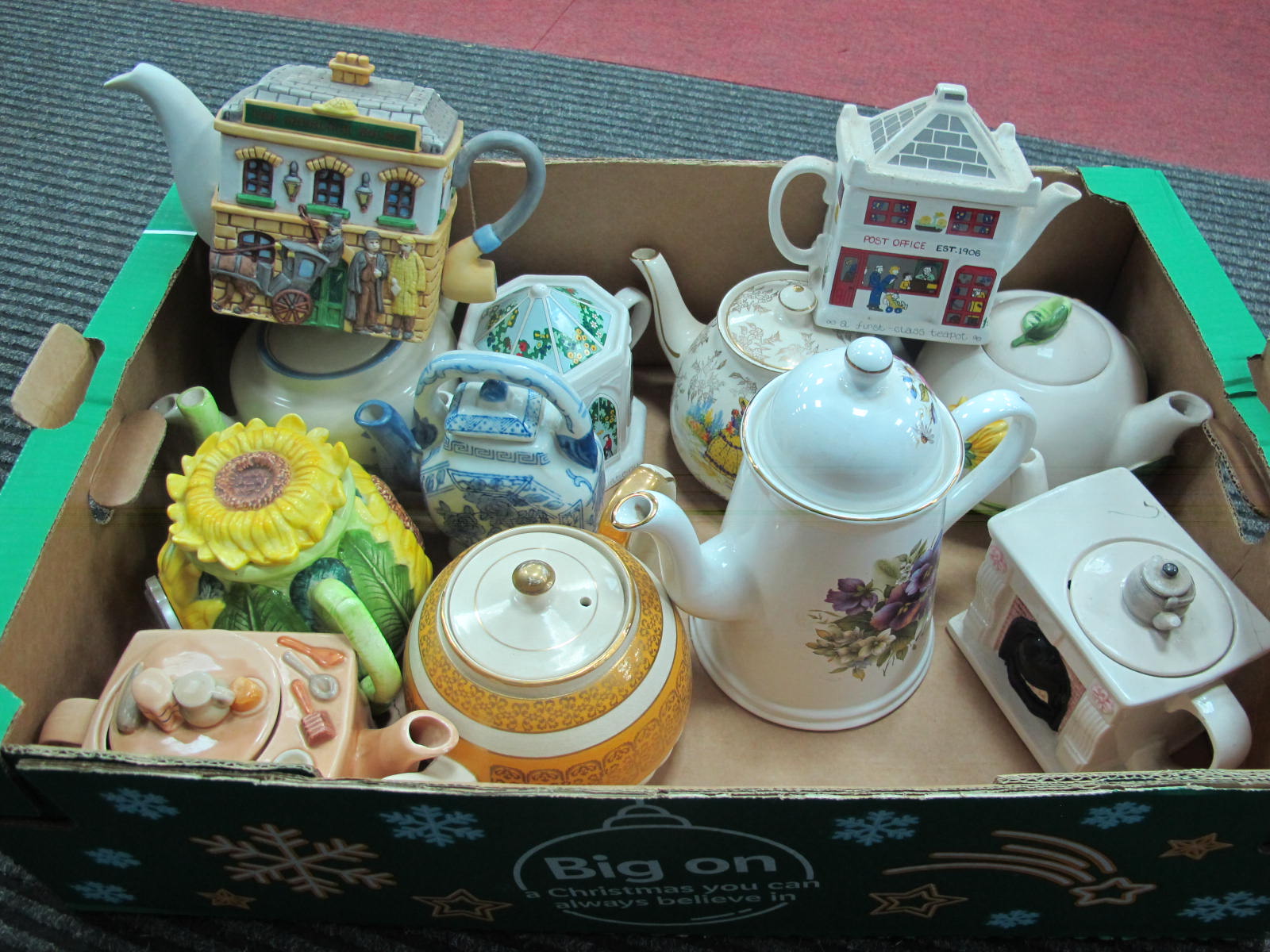 Teapots - Arthur Wood, Wade, Sadler, Royal Harvey, etc:- One Box