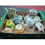 Teapots - Arthur Wood, Wade, Sadler, Royal Harvey, etc:- One Box