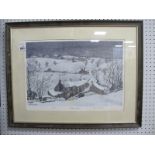 George Cunningham (Sheffield Artist), Workhouse Green', limited edition colour print of 250,