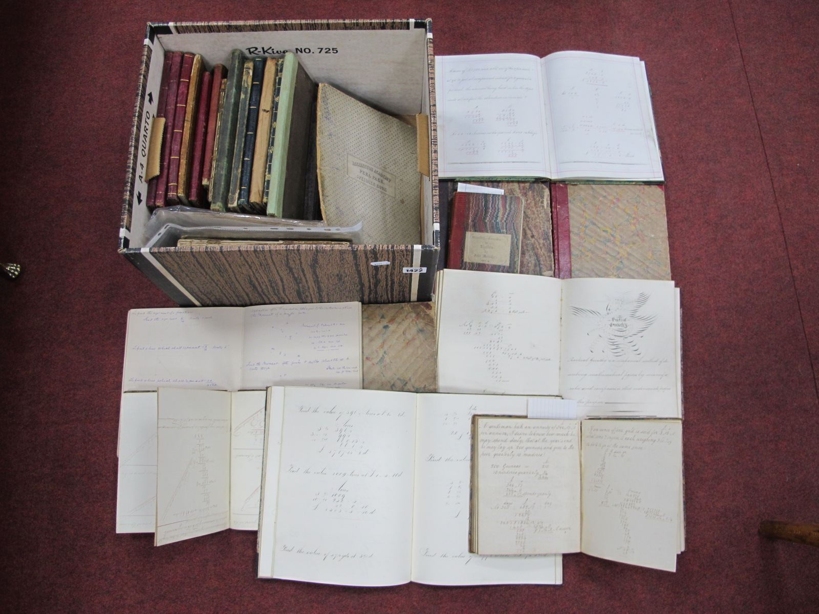 A Mid XIX Century Manuscript Ciphering Book, belonging to Master Henry Sowden, a pupil at Mr