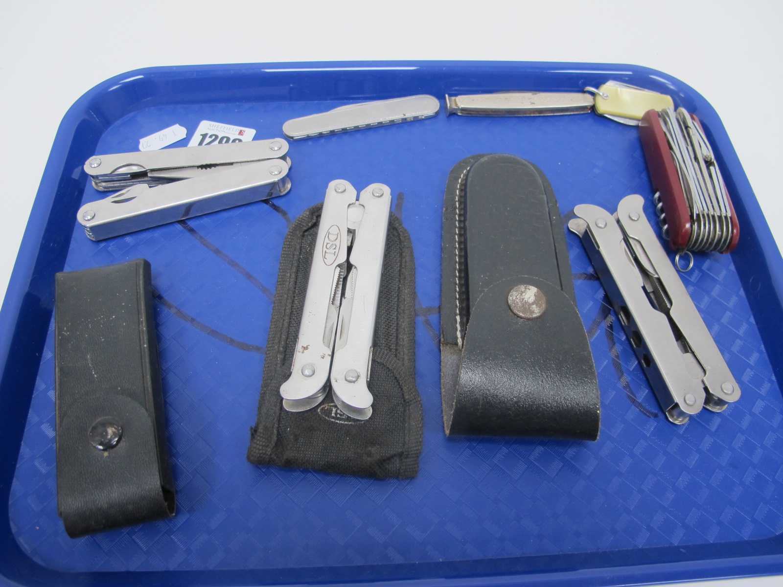 Pocket Knives, include multi-blade, multi tools DSL, Swiss Army style. (6)