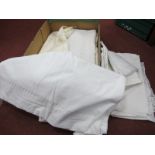 Vintage Linen Tablecloths:- One Box.