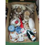 Royal Albert 'Old Country Roses' Telephone, Wedgwood Jasper ware, other ceramics etc:- One Box.
