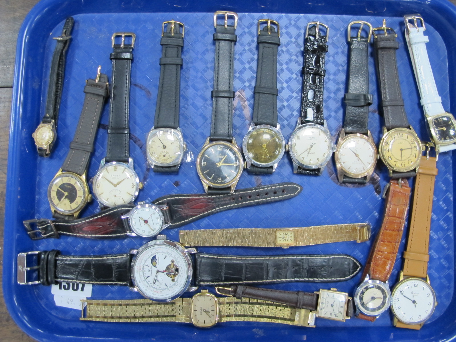 Watches - Mechanical, include Kronen & Sohne, Kered, Stayte, Oriosa, Josmar, Ingersoll. (15) - Image 2 of 4