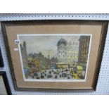 George Cunningham (Sheffield Artist), 'Early Doors' limited edition colour print of 250, signed