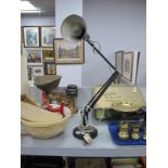 A Vintage Black Angle Poise Desk Lamp.