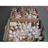 A Large Quantity of Bells, many glass and ceramic:- Two Boxes.