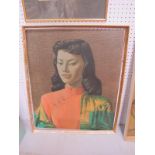 Tretchikoff, Mid XX Century Colour Print of Miss Wong, 61 x 50.5cm.